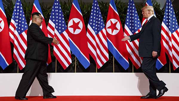 Пресс-конференция Дональда Трампа по итогам встречи с Ким Чен Ыном в Сингапуре.12.06.2018